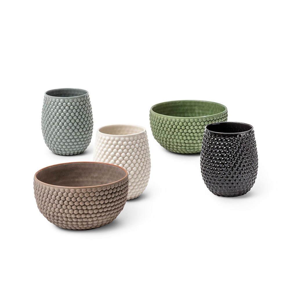 KOP MED BOBLER - BLÅ BLANK