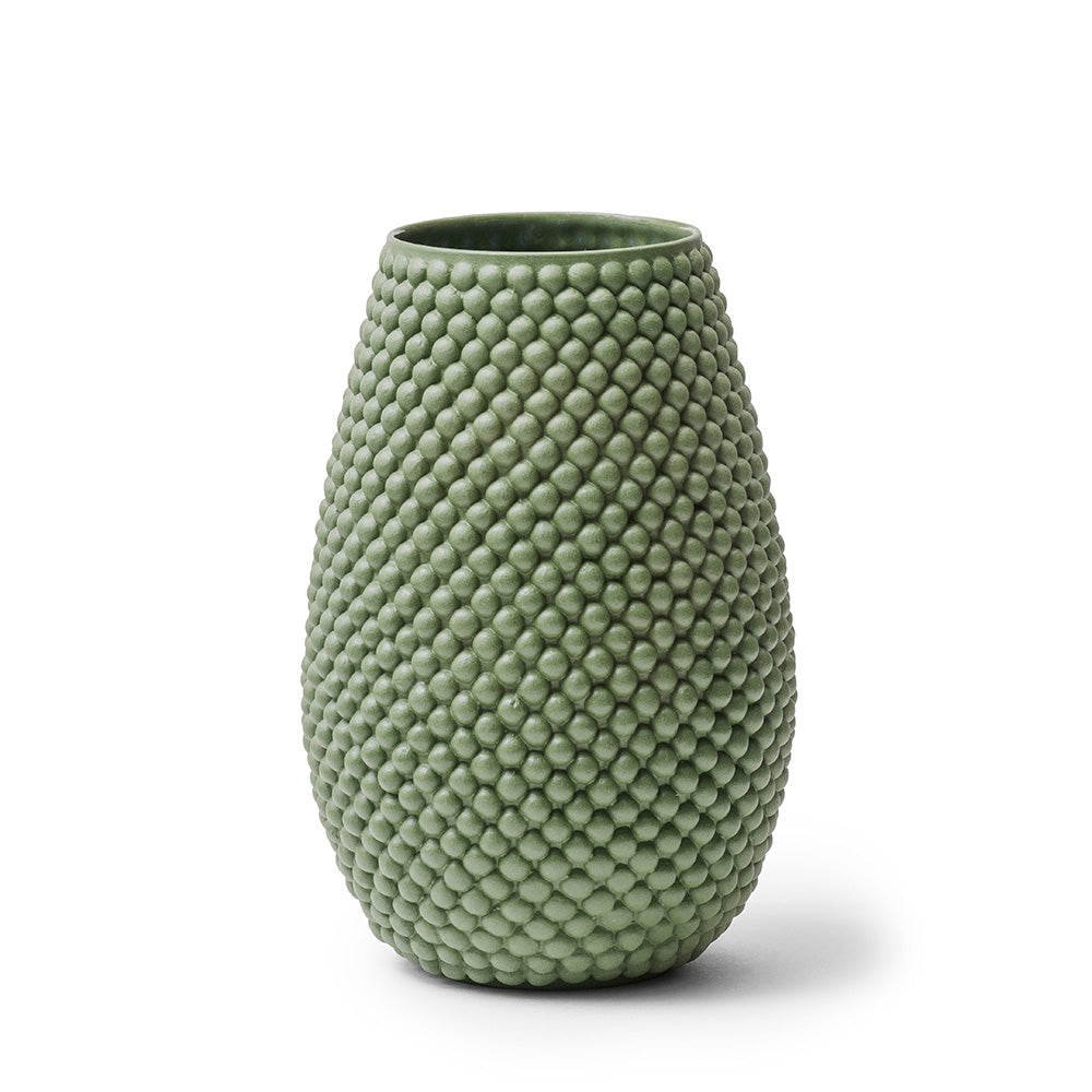 røn vase 18 cm, med bobler, håndlavet og designet af Louise Heisel